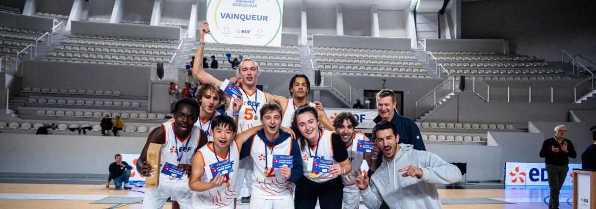 Equipe gagnante all star para équipe victoire para-basket