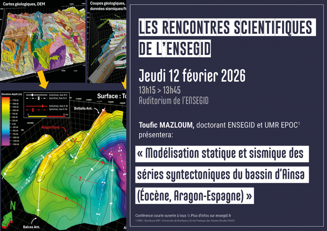 Rencontres Scientifiques de l'ENSEGID : Toufic MAZLOUM Rencontres Scientifiques de l'ENSEGID : Toufic MAZLOUM