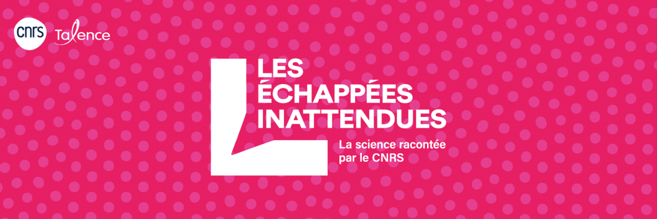 Visuel les Echappées Inattendues les échappés inattendues en blanc sur fond rose